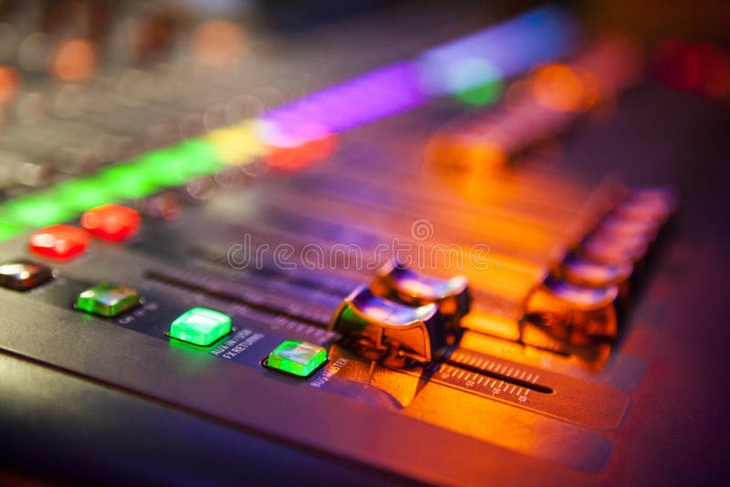 Digitale Soundmixer stock afbeelding