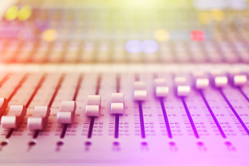 Digitale correcte mixer stock fotografie