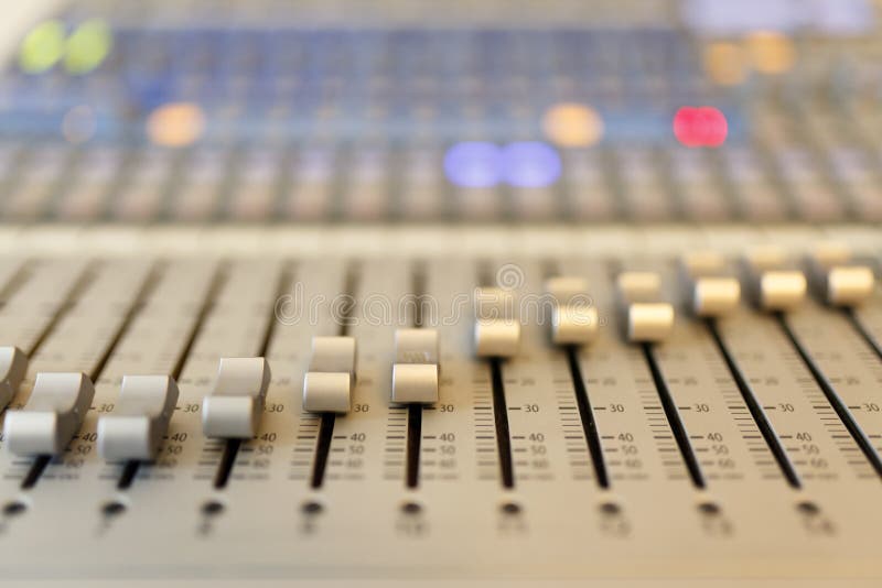 Digitale correcte mixer royalty-vrije stock fotografie