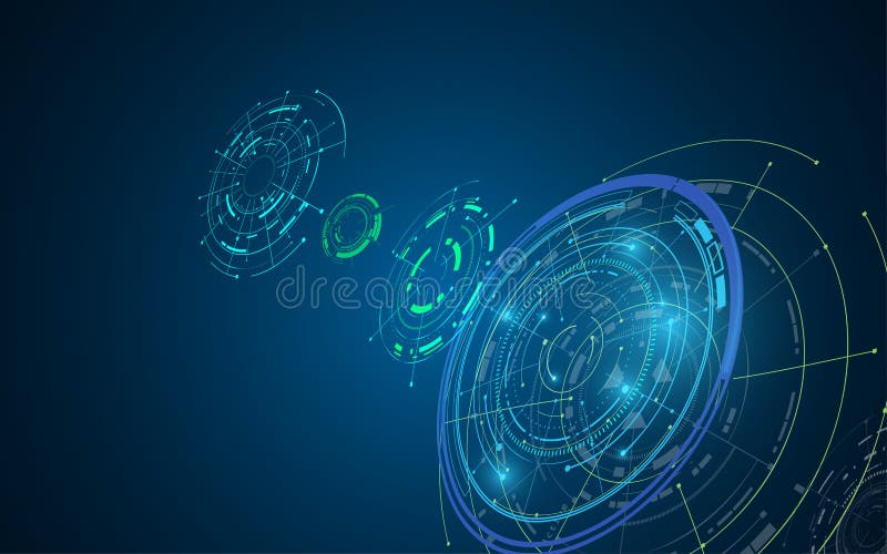 Digitale cyberspace futuristische het conceptenachtergrond van telecommunicatie hallo technologie stock illustratie Digitale cyberspace futuristische het conceptenachtergrond van telecommunicatie hallo technologie stock illustratie