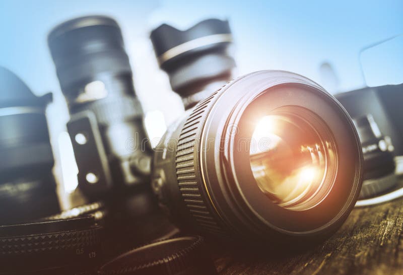 Digitale Fotografie Set royalty-vrije stock foto