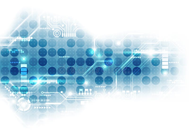 Digitale futuristico di tecnologia circuito di tecnologia chipset di tecnologia sottragga la priorità bassa Vettore illustrazione vettoriale