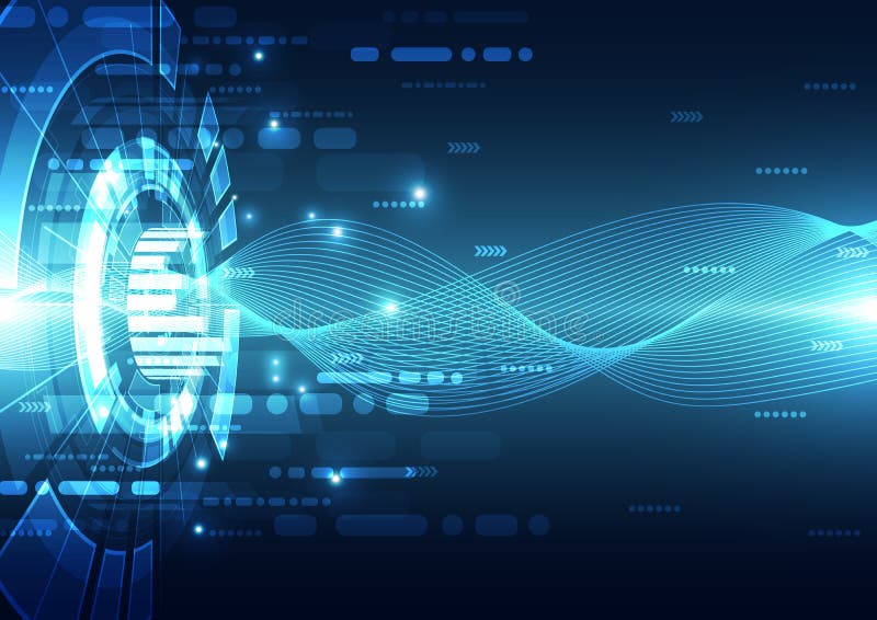 Digitale futuristico di tecnologia Collegamento di tecnologia Internet di tecnologia sottragga la priorità bassa Vettore illustrazione vettoriale