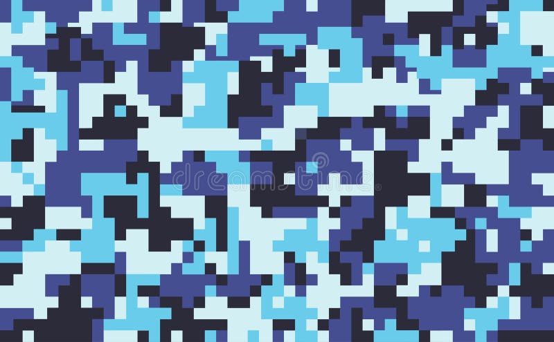 Digitale het patroonachtergrond van de pixelcamouflage, naadloze vectorillustratie vector illustratie Digitale het patroonachtergrond van de pixelcamouflage, naadloze vectorillustratie vector illustratie