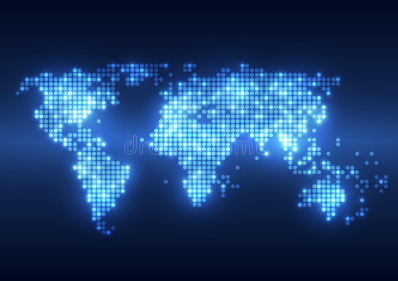 Digitale Hintergründe der abstrakten Technologie mit Erdkarte lizenzfreie abbildung Digitale Hintergründe der abstrakten Technologie mit Erdkarte lizenzfreie abbildung