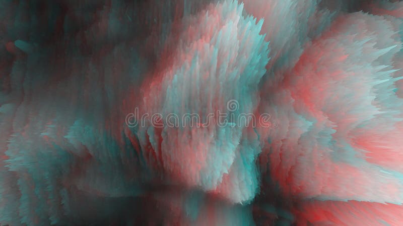 Digitale Illustratie. Glitch abstracte kleurruis met vlekkerige achtergrond stock foto