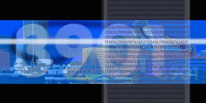 Digitale Stroom stock illustratie