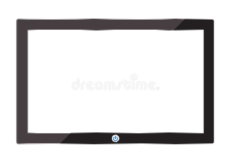 Digitale tablet met het knippen van weg vector illustratie Digitale tablet met het knippen van weg vector illustratie