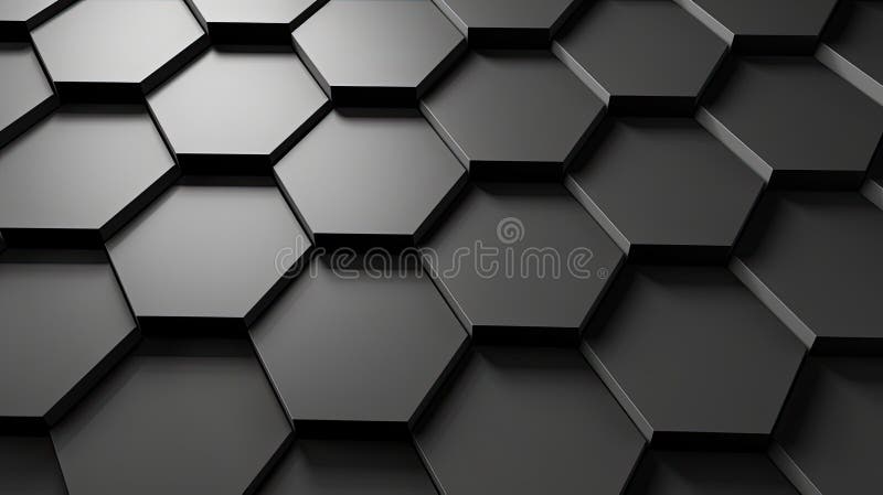 Digitaler grauer Hexagon-Hintergrund lizenzfreie abbildung