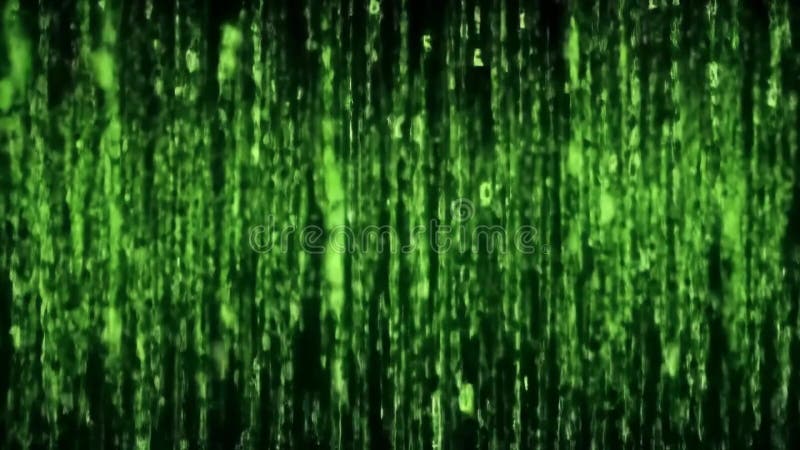 Digitaler grüner Matrixhintergrund mit vertikalen Linien und glänzend stock abbildung