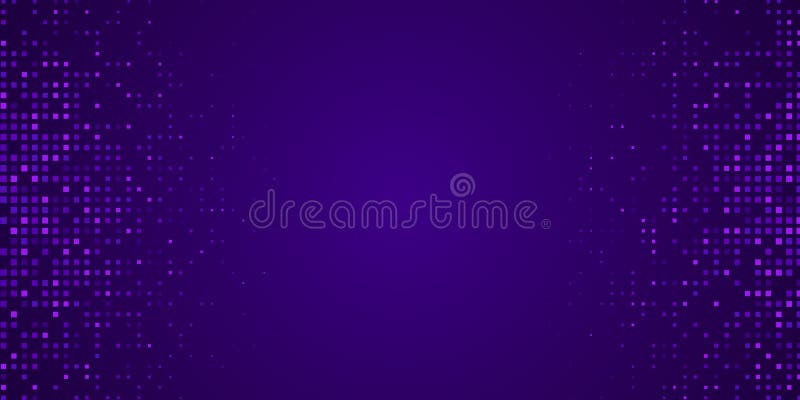 Digitaler Pixelrahmen. . Abstraktes technisches Banner. . . stock abbildung