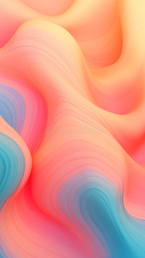 Un fundal ondulat creat digital în scopul proiectării grafice stock illustration