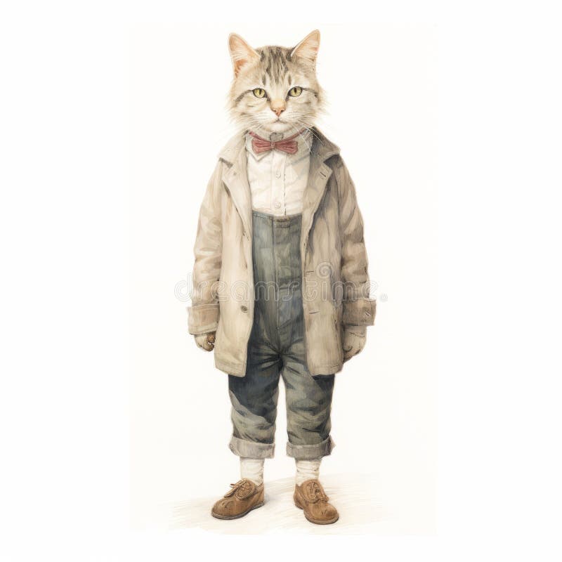 cat wearing puffer jacket