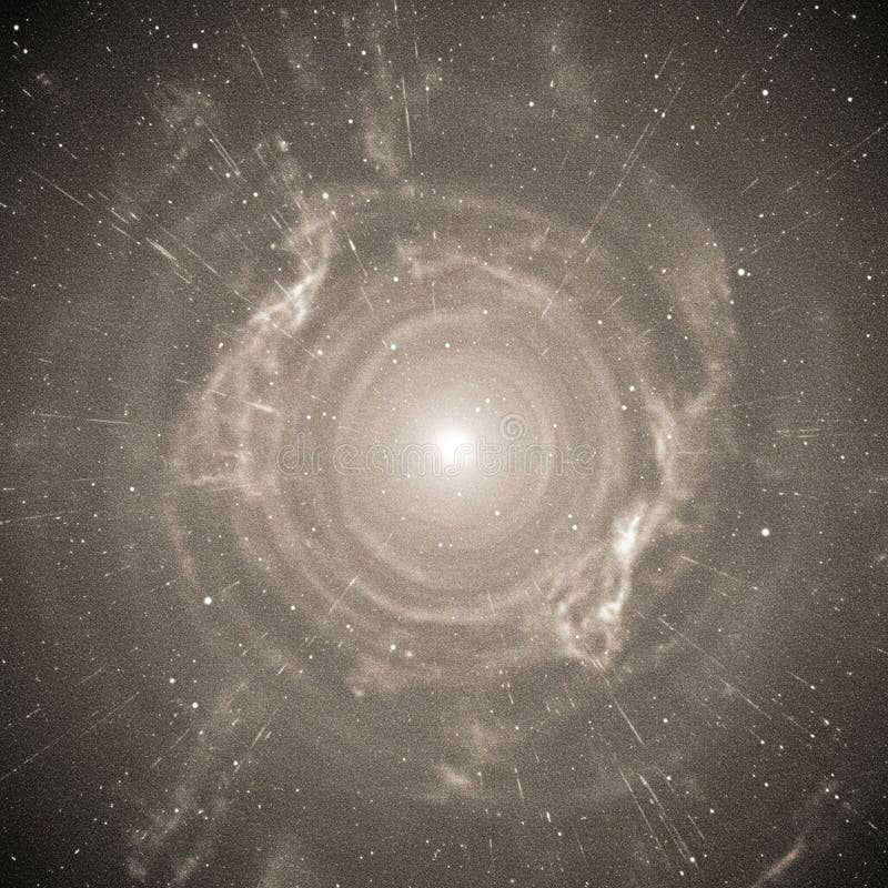 A digitally generated image depicting a luminous central point surrounded by royalty free illustration