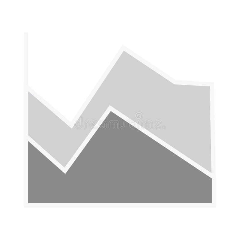 Digitally generated image of gray area chart royalty free illustration