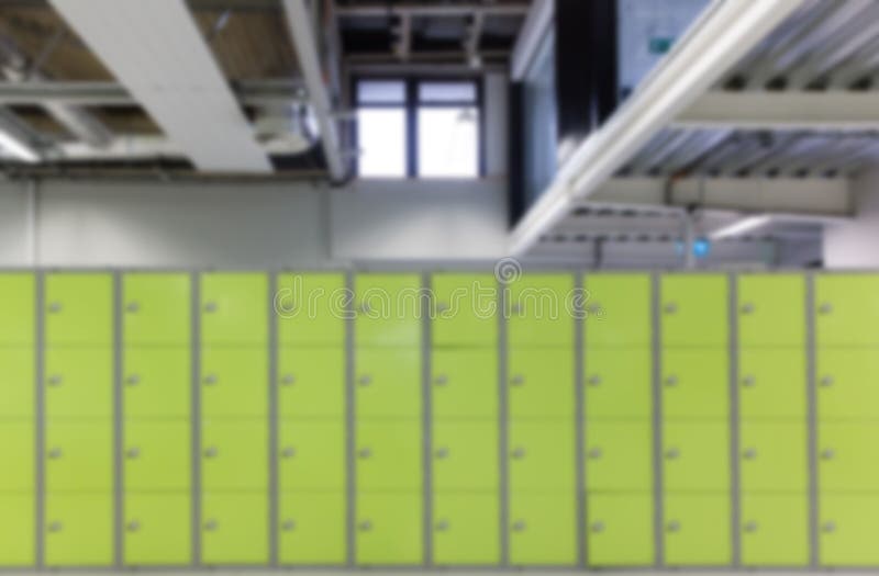 Digitally generated image of security lockers royalty free illustration