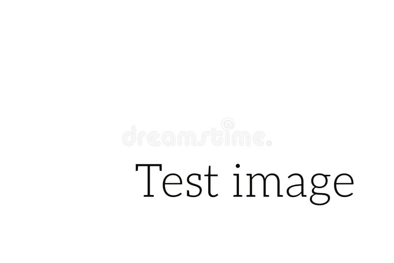 Test Image Script Against White Background Stock Illustration