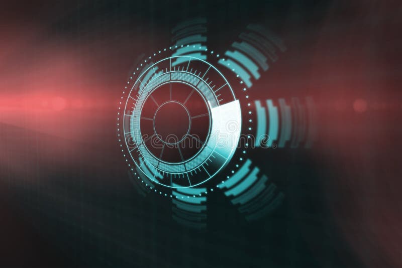 Digitally generated image of volume knob 3d