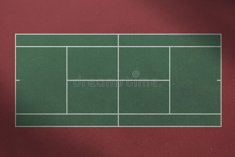 Digitally Generated Tennis Court Stock Illustration Illustration of