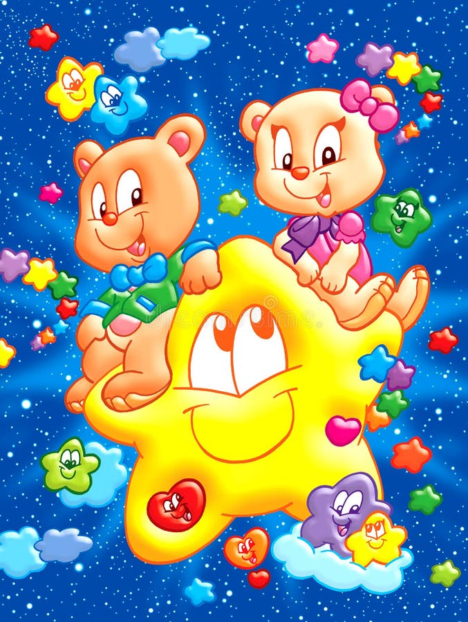 Funny cartoon animals stock illustration. Illustration of cartoon