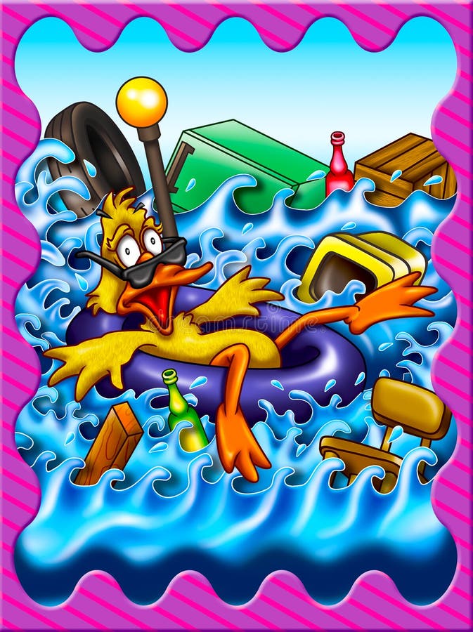Funny cartoon animals stock illustration. Illustration of animals