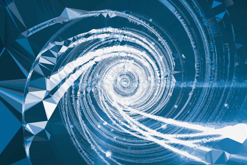 Digitalt genererad bild av spiralmönster stock illustrationer