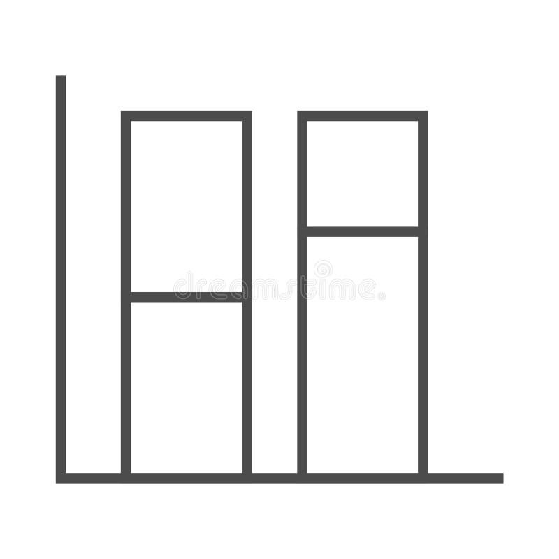 Digitalt genererad bild av stapeldiagram vektor illustrationer