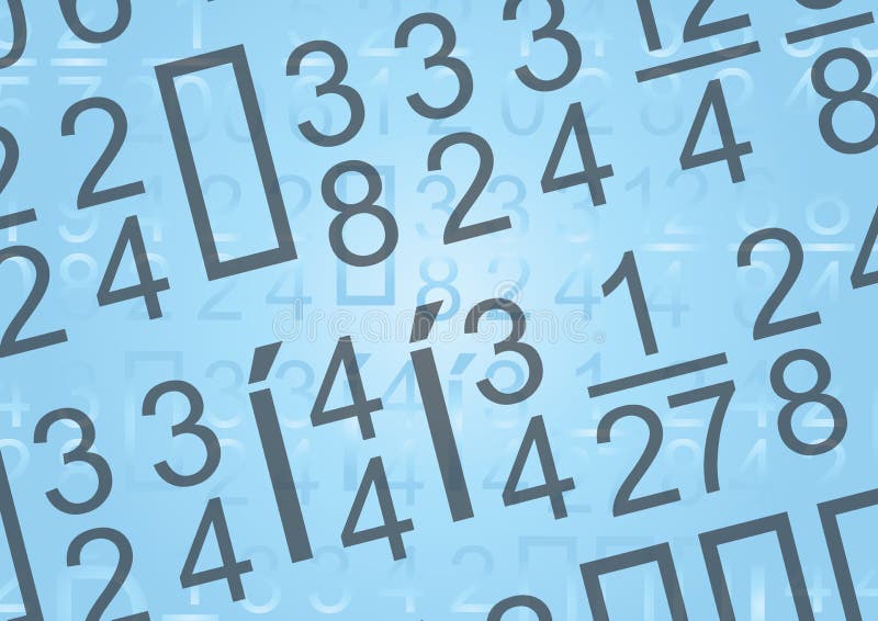 Digits background - vector stock illustration