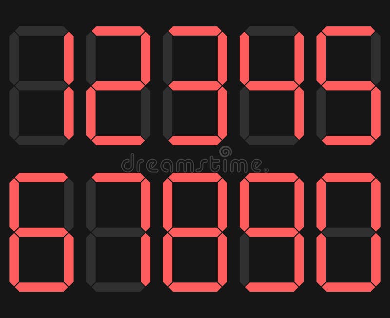 Electronic calculator font stock vector. Illustration of liquid 24264252