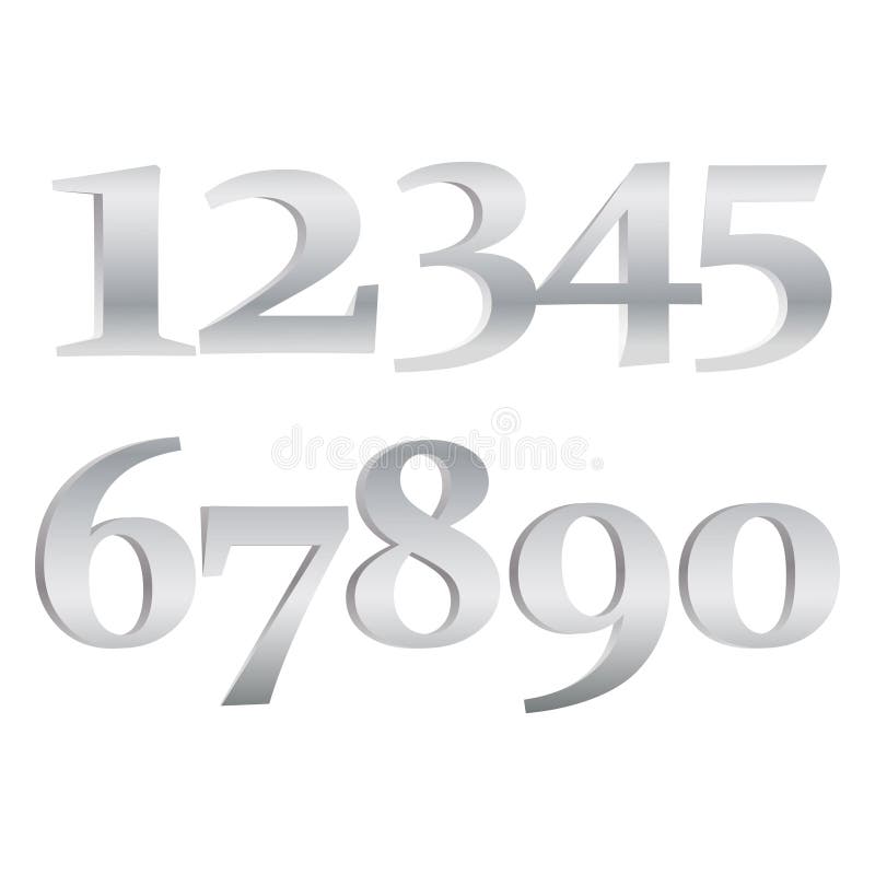 Digits set, distressed grunge numbers For your design.