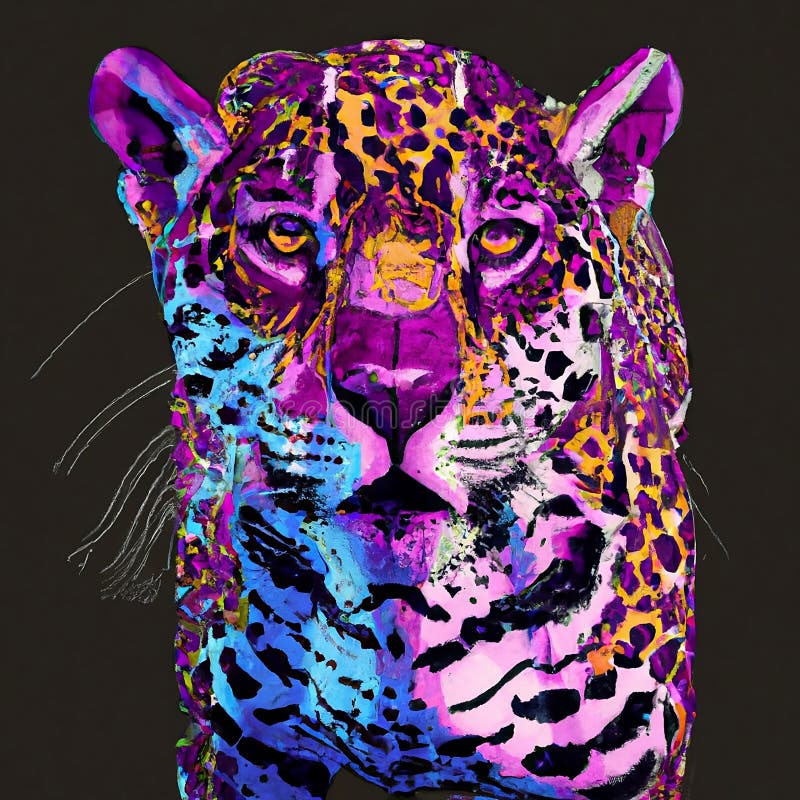 Digital Illustration of a Jaguar Stock Illustration Illustration of