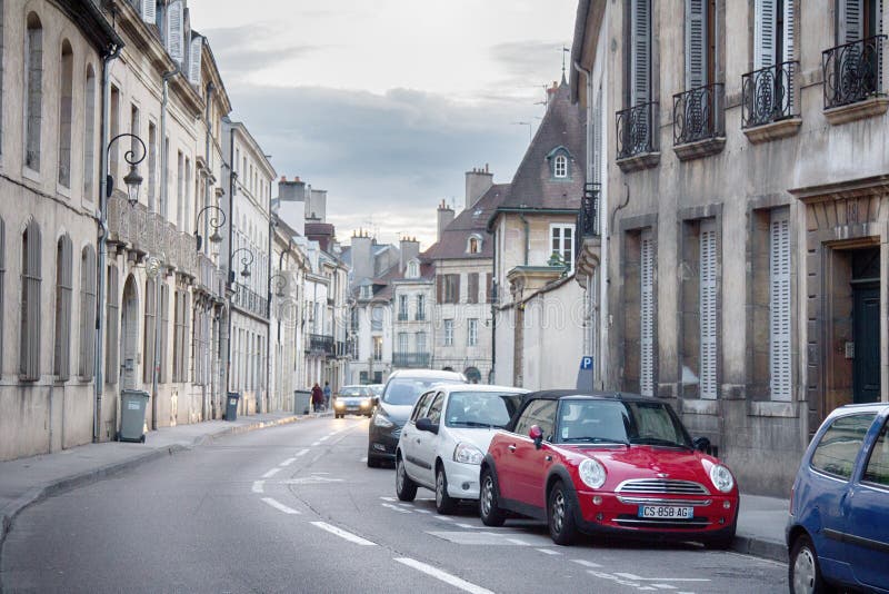 Dijon-Straßen der alten Stadt stockfotos Dijon-Straßen der alten Stadt stockfotos