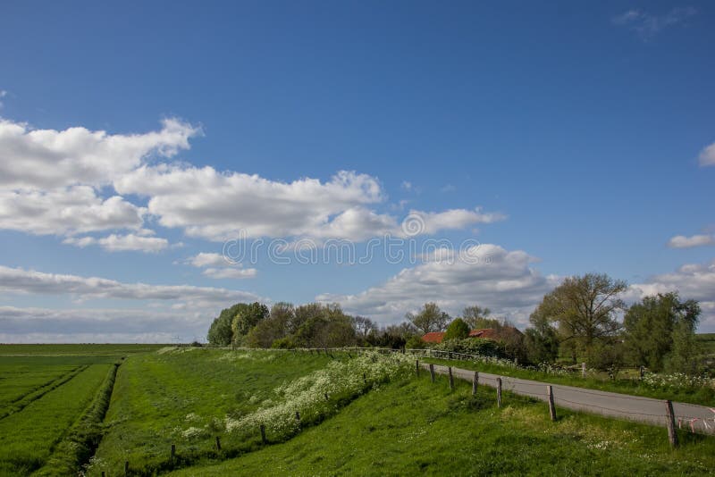 along the dollard route in Ostfriesland, Germany