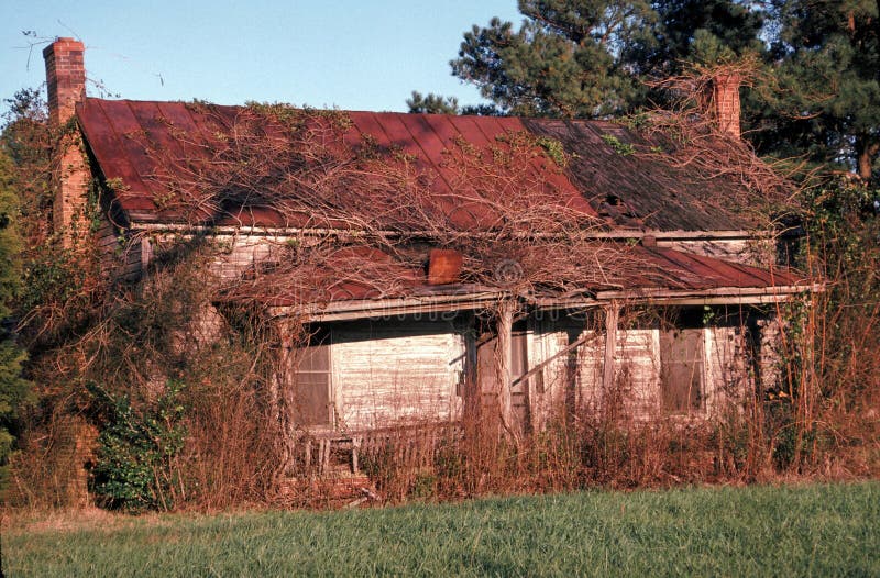 Dilapidated and abandoned home.