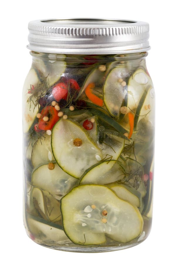 Dill Pickled Cucumber Jar Isolated Stock Photo Image of jarred, drink