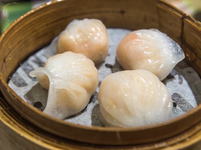 Dim Sum, Traditional Cantonese Dumplings, Cooked In Bamboo