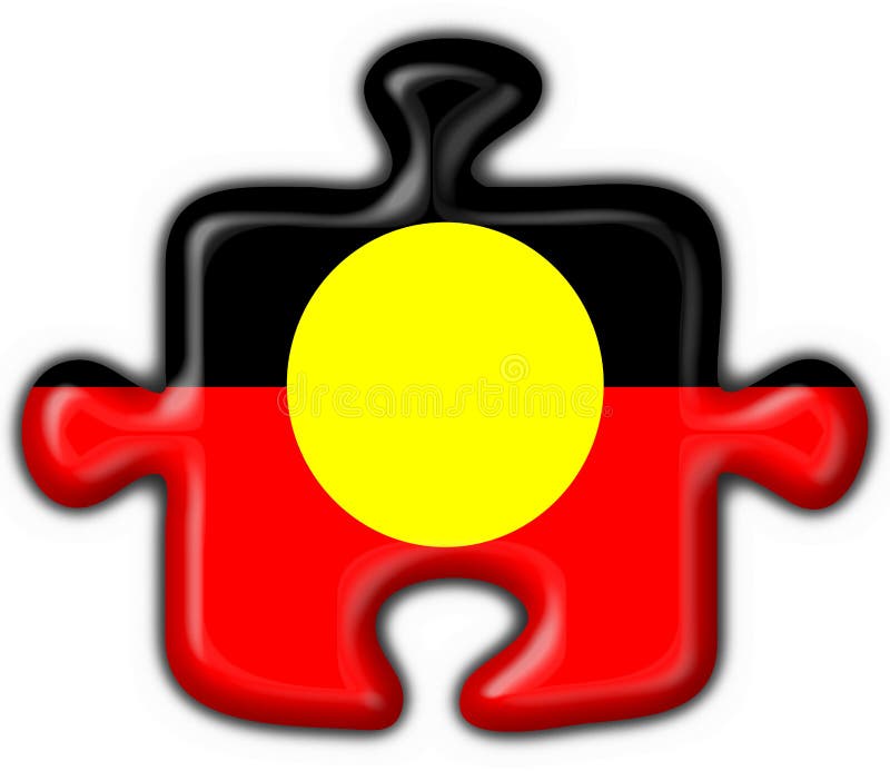 Dimensión de una variable aborigen australiana del rompecabezas del indicador del botón stock de ilustración Dimensión de una variable aborigen australiana del rompecabezas del indicador del botón stock de ilustración