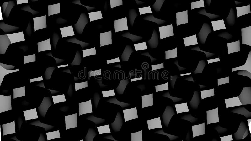 Dimensão do espelho escuro profundo Um mosaico amorfo preto animado para parecer um fluido alienígena
