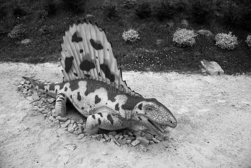 Dimetrodon (Pelicosaur). Model of dinosaur.