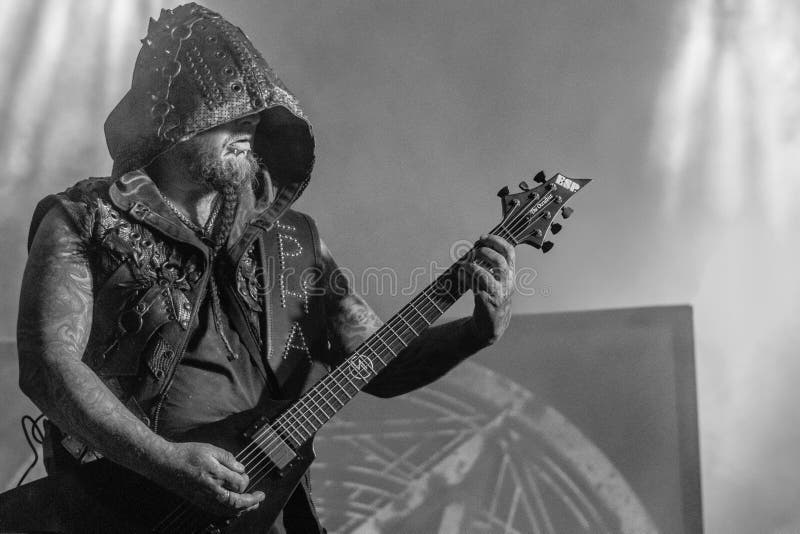 The Norwegian symphonic black metal band Dimmu Borgir performs live at Oslo  Spektrum. Here vocalist Shagrath is seen live on stage. Norway, 28/05 2011  Stock Photo - Alamy