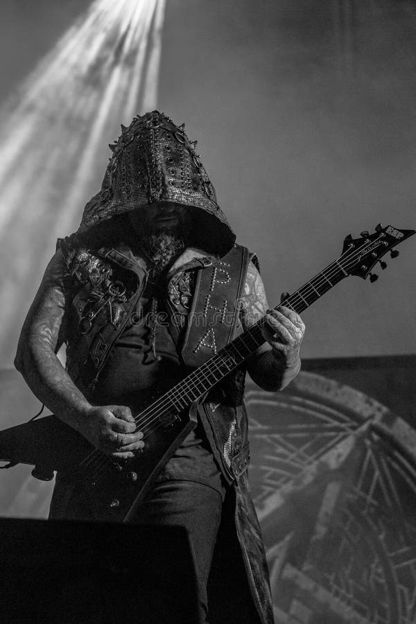 The Norwegian symphonic black metal band Dimmu Borgir performs live at Oslo  Spektrum. Here vocalist Shagrath is seen live on stage. Norway, 28/05 2011  Stock Photo - Alamy