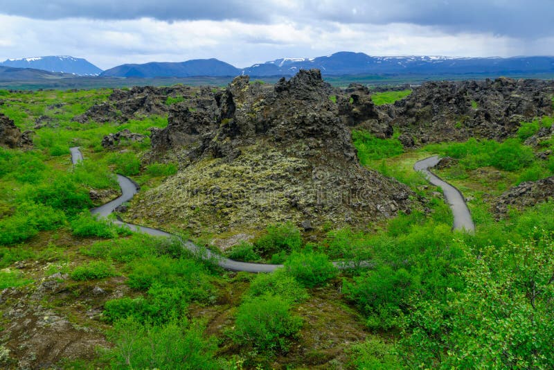 Dimmuborgir Volcanic Area stock photo. Image of dimmu - 76750716