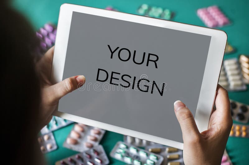 Din vård- undersökning för designmedicin fotografering för bildbyråer