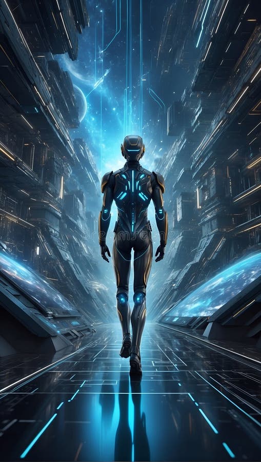 Dinamica dei dati futuristici : quantumquoziente scomposto. generazione di aiuti royalty illustrazione gratis