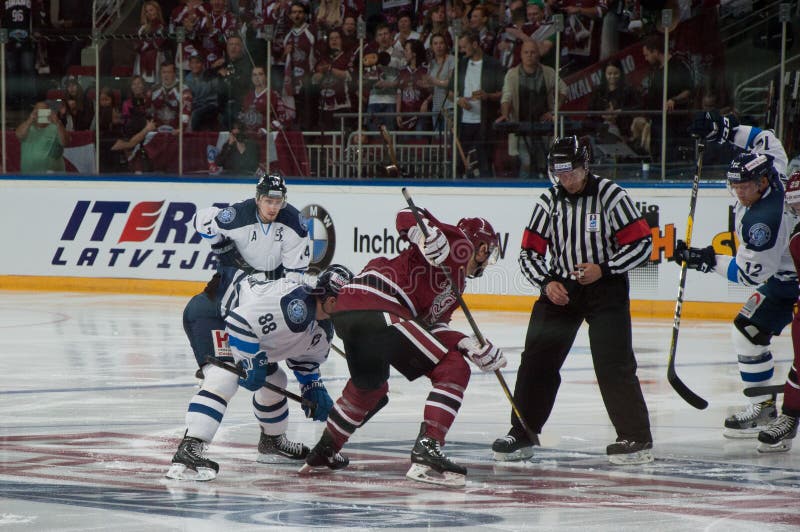 Dinamo Riga contra Dinamo Minsk fotos de stock royalty free