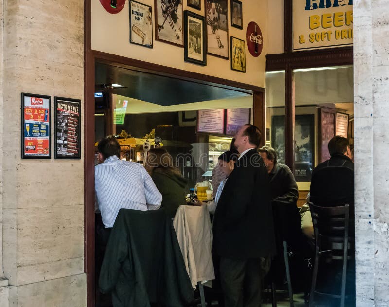 Diner customers in Union Station, Chicago, Illinois. stock images Diner customers in Union Station, Chicago, Illinois. stock images
