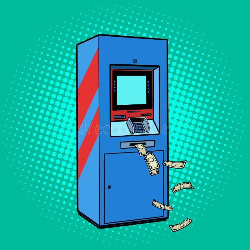 Dinero de la atm?sfera pérdida de la emisión del hurto del efectivo stock de ilustración Dinero de la atm?sfera pérdida de la emisión del hurto del efectivo stock de ilustración