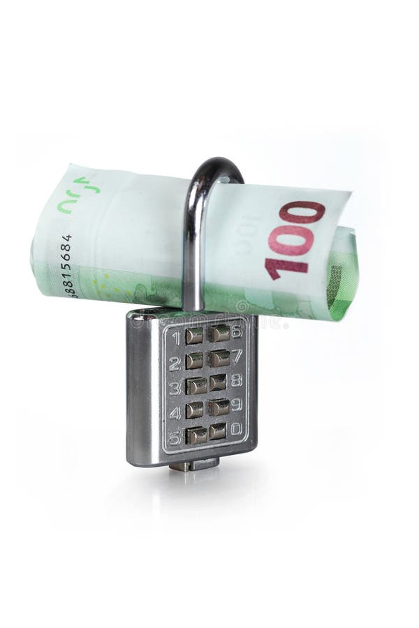 Dinero y bloqueo imágenes de archivo libres de regalías Dinero y bloqueo imágenes de archivo libres de regalías