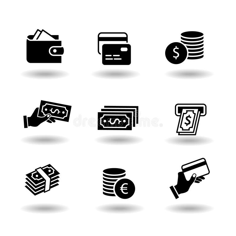 Dinero y sistema negro sólido del icono del vector del pago Moneda del euro y del dólar, intercambio, tarjeta de crédito, paga po ilustración del vector Dinero y sistema negro sólido del icono del vector del pago Moneda del euro y del dólar, intercambio, tarjeta de crédito, paga po ilustración del vector