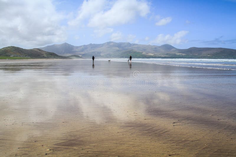 Dingle Bay is a bay located in County Kerry, western Ireland. The outer parts of the Dingle Peninsula and Dingle Bay mark one of the westernmost points of mainland Ireland. The harbour town of Dingle lies on the north side of the bay. This picture was taken during a beautiful sunny day. Dingle Bay is a bay located in County Kerry, western Ireland. The outer parts of the Dingle Peninsula and Dingle Bay mark one of the westernmost points of mainland Ireland. The harbour town of Dingle lies on the north side of the bay. This picture was taken during a beautiful sunny day.